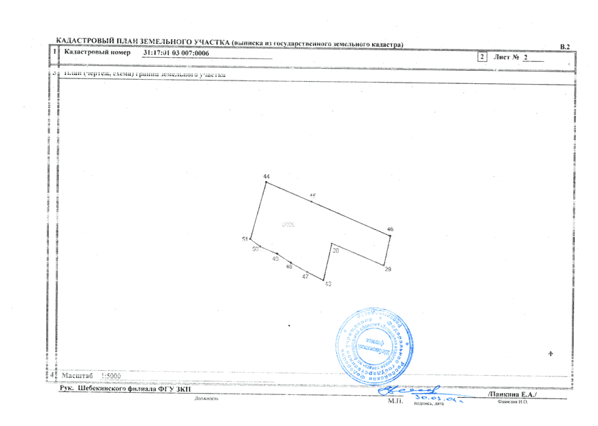 Земельно кадастровый план